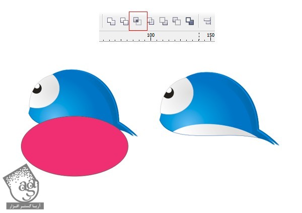 آموزش Core Draw : طراحی پرنده