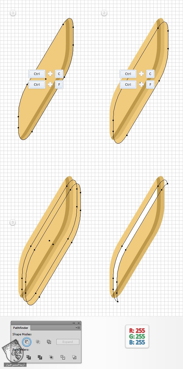 آموزش Illustrator : استفاده از Pattern Brush برای طراحی افکت متنی روبان