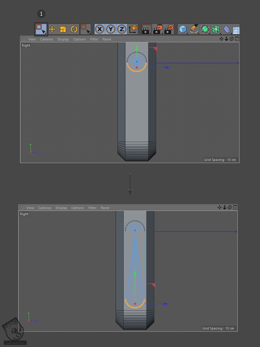آموزش Cinema4D : مدل سازی ساعت هوشمند – قسمت دوم