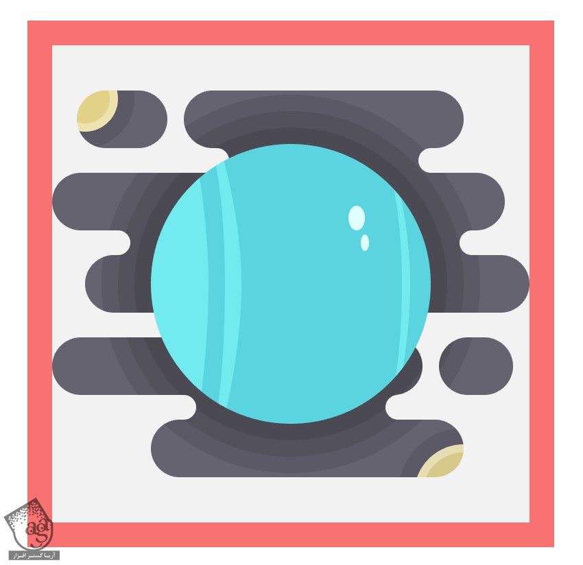 آموزش Illustrator : طراحی آیکن منظومه شمسی – قسمت سوم