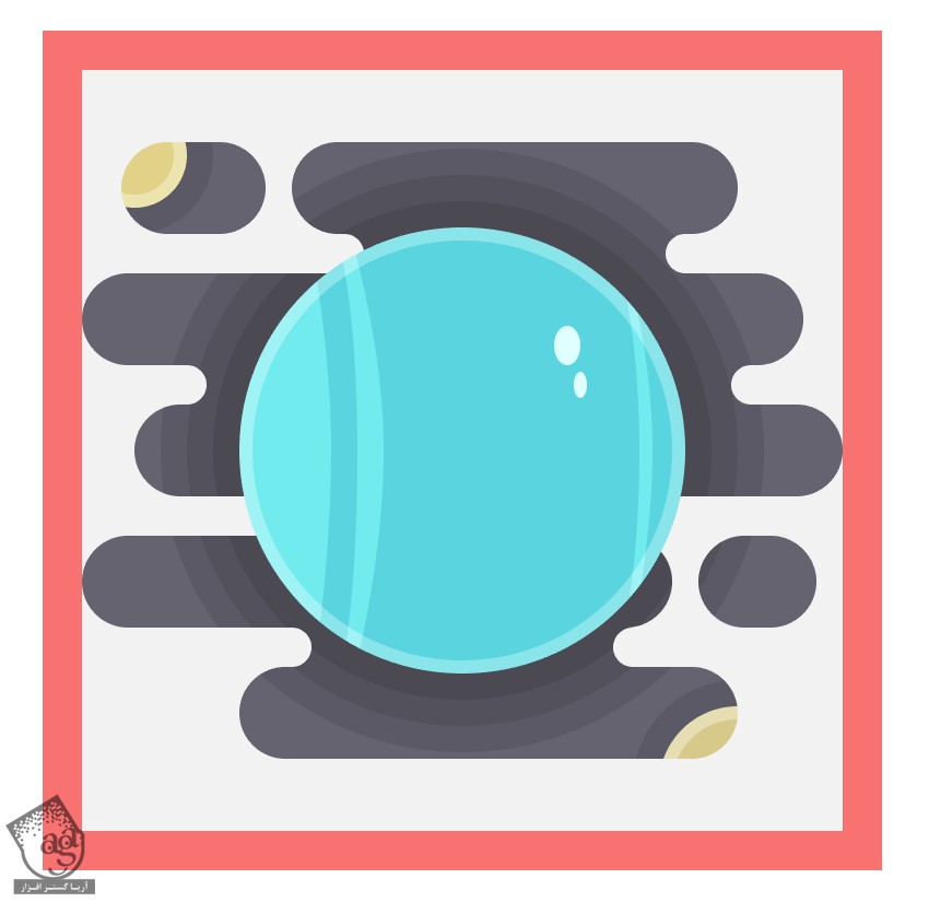 آموزش Illustrator : طراحی آیکن منظومه شمسی – قسمت سوم