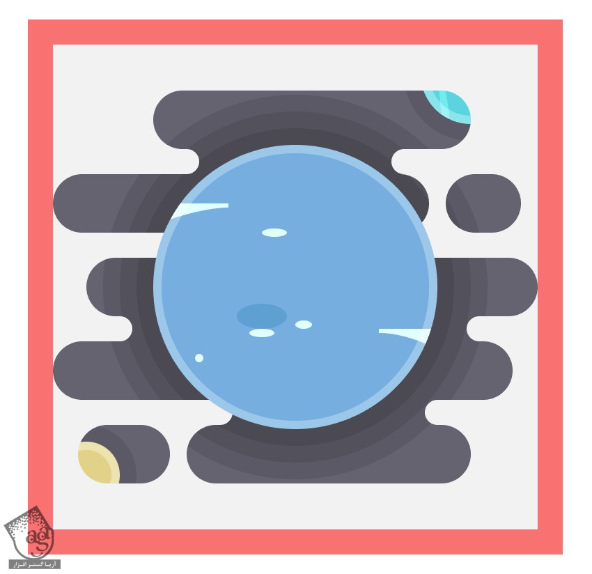 آموزش Illustrator : طراحی آیکن منظومه شمسی – قسمت سوم