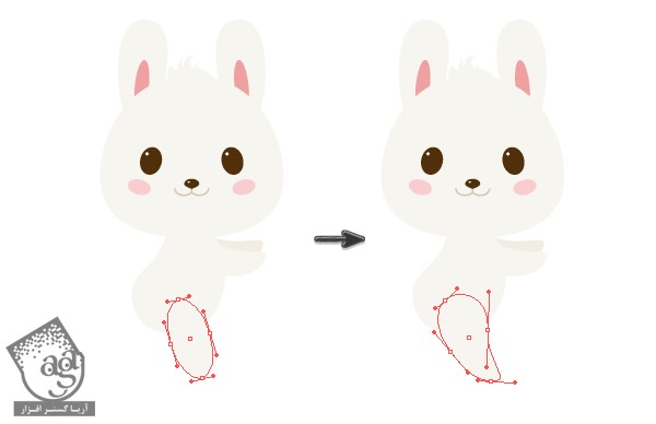 آموزش Illustrator : طراحی خرگوش