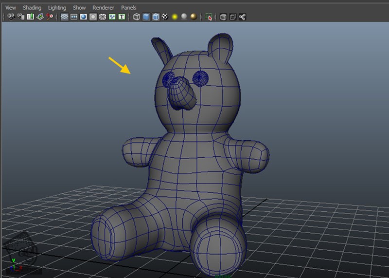 آموزش Maya : طراحی خرس عروسکی – قسمت دوم