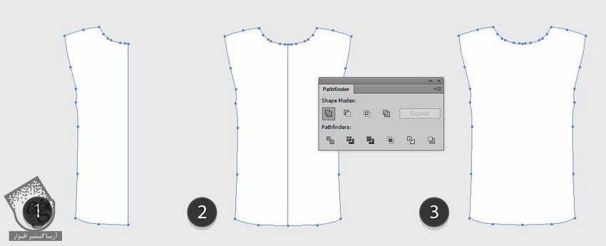 آموزش Illustrator : طراحی الگوی وکتور برای تی شرت