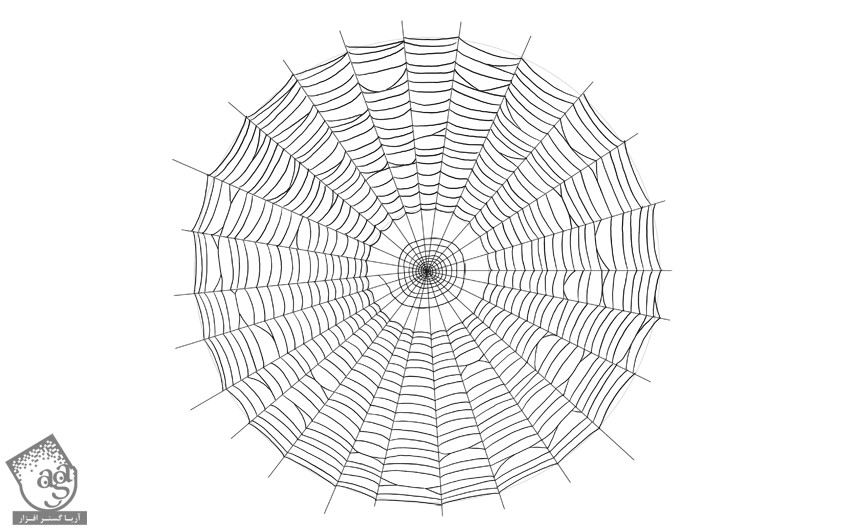 طراحی گام به گام تار عنکبوت