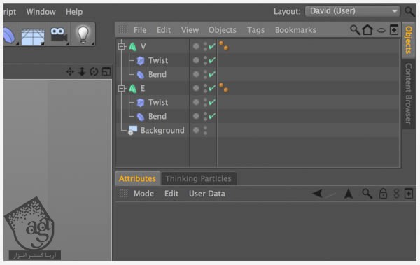 آموزش Cinema4D و Photoshop : نحوه طراحی سه بعدی افکت متنی چوب های رنگی - قسمت اول