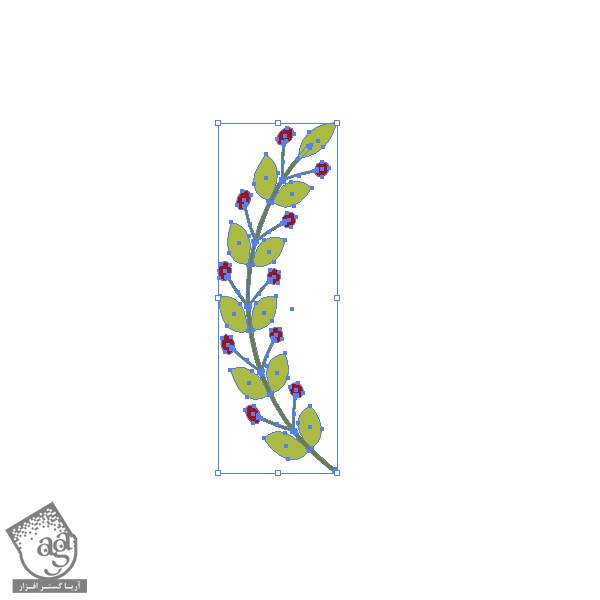 آموزش Illustrator : طراحی حلقه گل سنتی