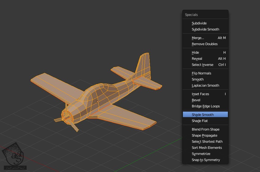 آموزش Blender : تکسچرینگ و UV MApping هواپیمای Low Poly برای بازی – قسمت دوم