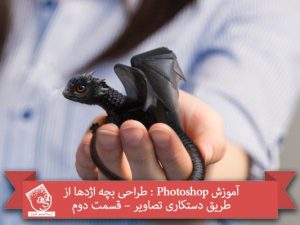 آموزش Photoshop : طراحی بچه اژدها از طریق دستکاری تصاویر – قسمت دوم