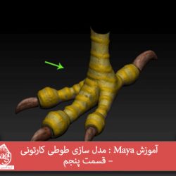 آموزش Maya : مدل سازی طوطی کارتونی – قسمت پنجم