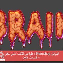 آموزش Photoshop : طراحی افکت متنی مغز – قسمت دوم