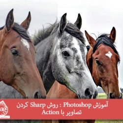 آموزش Photoshop : روش Sharp کردن تصاویر با Action